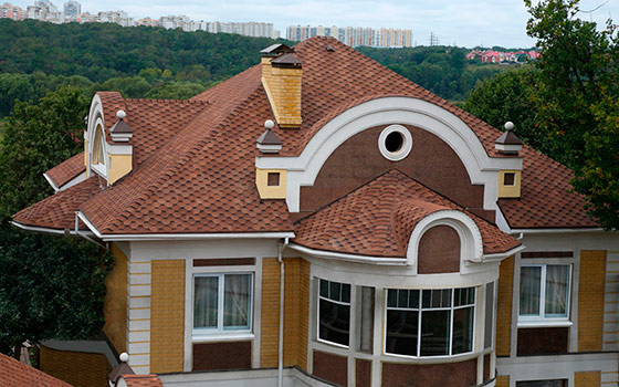 Вид с крыши дома