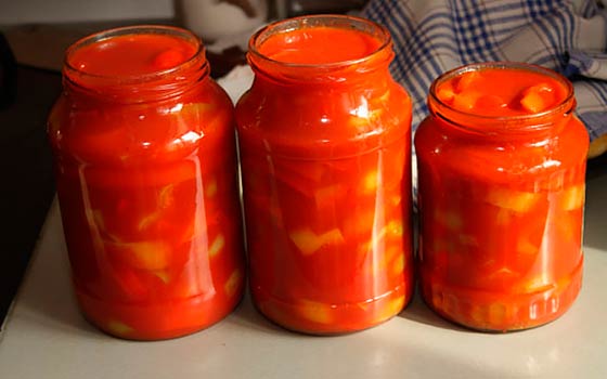 перец в помидорной заливке на зиму